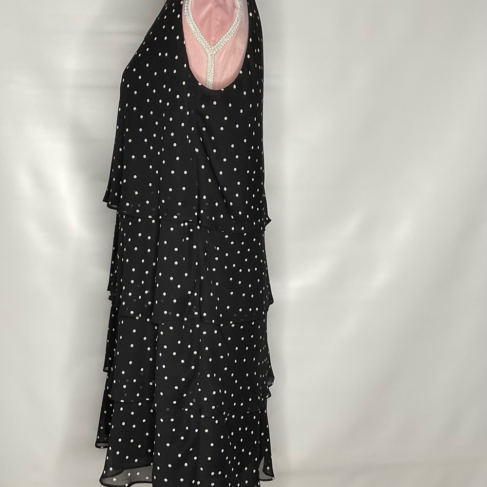 Tahari polka dot tiered dress. - Picture 10 of 10